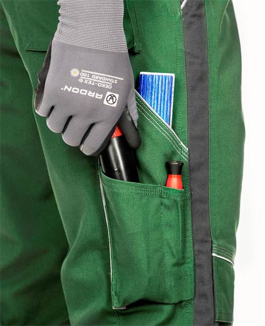 Kalhoty s laclem ARDON®URBAN+ zkrácené zelená Zelená