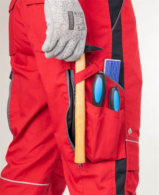 Kalhoty s laclem ARDON®URBAN+ prodloužené jasně červená červená (jasně)