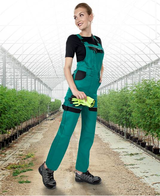 Dámské kalhoty s laclem ARDON®COOL TREND zelená Zelená
