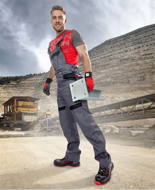 Kalhoty s laclem ARDON®COOL TREND šedo-černá Šedo-černá