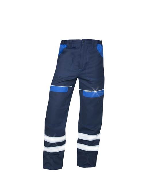 Kalhoty ARDON®COOL TREND s reflex. pruhy tmavě modrá-světle modrá Modrá