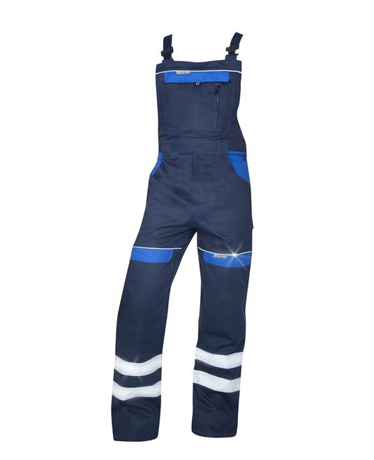 Kalhoty s laclem ARDON®COOL TREND s reflex. pruhy tmavě modrá-světle modrá Modrá