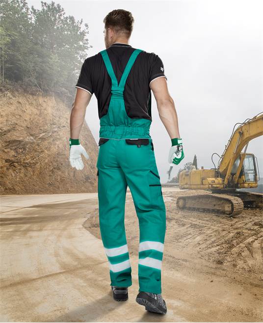 Kalhoty s laclem ARDON®COOL TREND s reflex. pruhy zelená Zelená