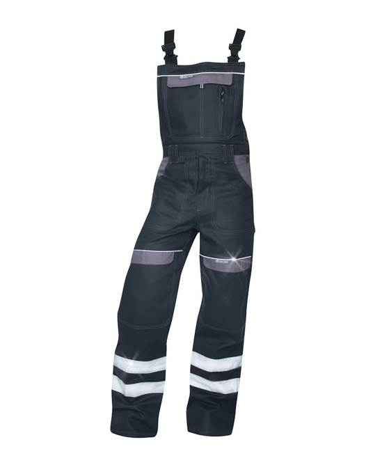 Kalhoty s laclem ARDON®COOL TREND s reflex. pruhy černá Černá