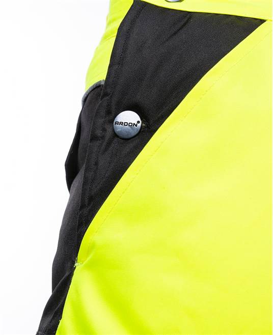Reflexní zimní kalhoty s laclem ARDON®HOWARD žlutá Žlutá