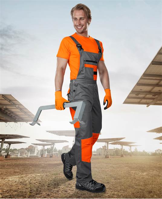 Kalhoty s laclem ARDON®2STRONG šedo-oranžová Šedá