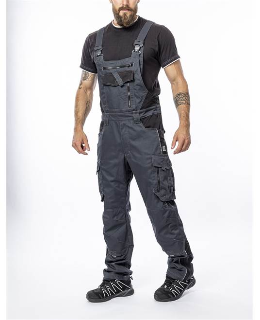 Zimní kalhoty s laclem ARDON®VISION tmavě šedá Šedá (tmavě)