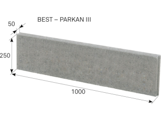 BEST-PARKAN III/25CM ČERVENÁ/1M