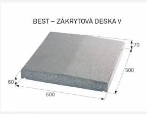 BEST-ZÁKRYTOVÁ DESKA V/7CM COLORMIX BRILANT