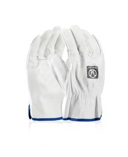 Celokožené rukavice ARDON®INDY - s prodejní etiketou Bílá