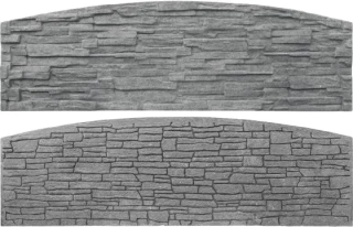 Betonová deska rádiusová oboustranná