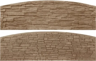 Betonová deska rádiusová oboustranná - pískovec