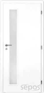 EBC vertika sklo - lakované bílé