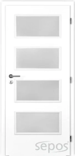 EBC dominant sklo - lakované bílé