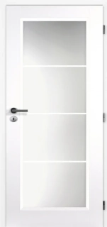 DAKOTA SKLO - lakované bílé