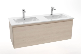 Nábytkové dvojumyvadlo Naturel Modena 121x46 cm dva otvory pro baterii M2N12046