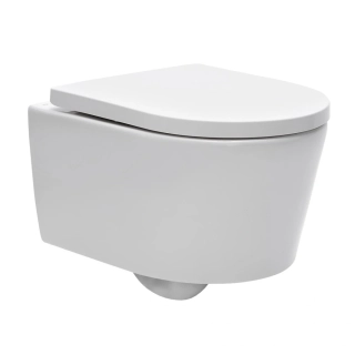 WC závěsné SAT Brevis včetně prkénka softclose, zadní odpad SATBRE010RREXP