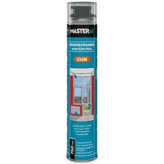 Nízkoexpanzní montážní pěna GUN MASTERsil 750ml