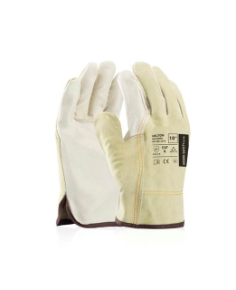 Celokožené rukavice ARDONSAFETY/HILTON Béžová