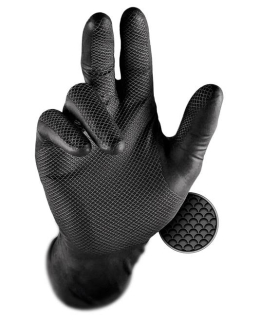 Jednorázové rukavice GRIPPAZ® 246A BLACK Černá