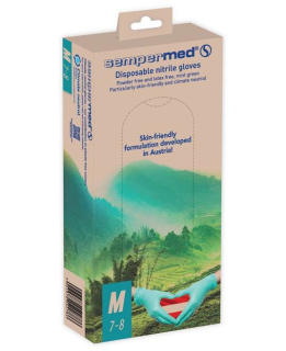 Jednorázové rukavice Sempermed® climate neutral - nepudrované - maloobchodní balení 50ks Zelená