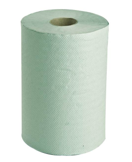Papírové ručníky-role, šíře 14cm, 1 vrstvé zelené-MIDI