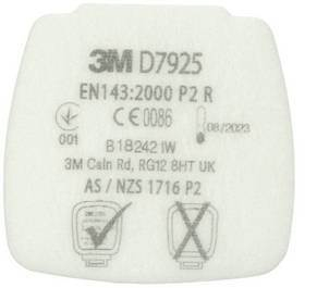 Částicový filtr P2 R 3M™ Secure Click™ D3125 jeden pár