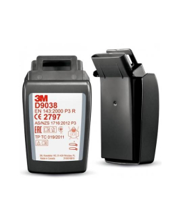 Časticový filter s pevným púzdrom radu D9000 3M™ Secure Click™ D9038 jeden pár