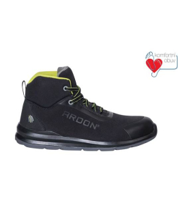 Bezpečnostní kotníková obuv ARDON®SOFTEX HIGH S1P Černo-žlutá