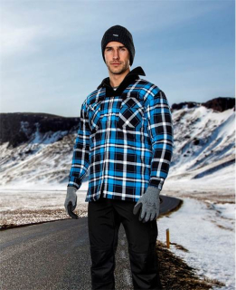 Zimní flanelová košile ARDON®JONAH modrá Modrá