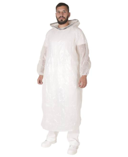 Jednorázová PE pláštěnka ARDON®MIKE bílá Bílá