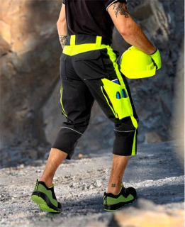 Kalhoty 3/4 ARDON®NEON černo-žlutá Žlutá