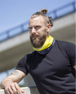 Multifunkční šátek ARDON®CREATRON® antracitová-žlutá Žlutá