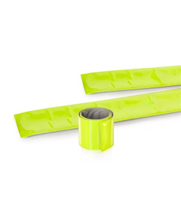 Zaklapávací reflexní pásek 4 x 43cm Žlutá
