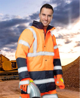 Reflexní zimní bunda ARDON®REF602 oranžovo-modrá Oranžová