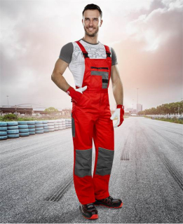 Kalhoty s laclem ARDON®2STRONG červeno-šedá Červená